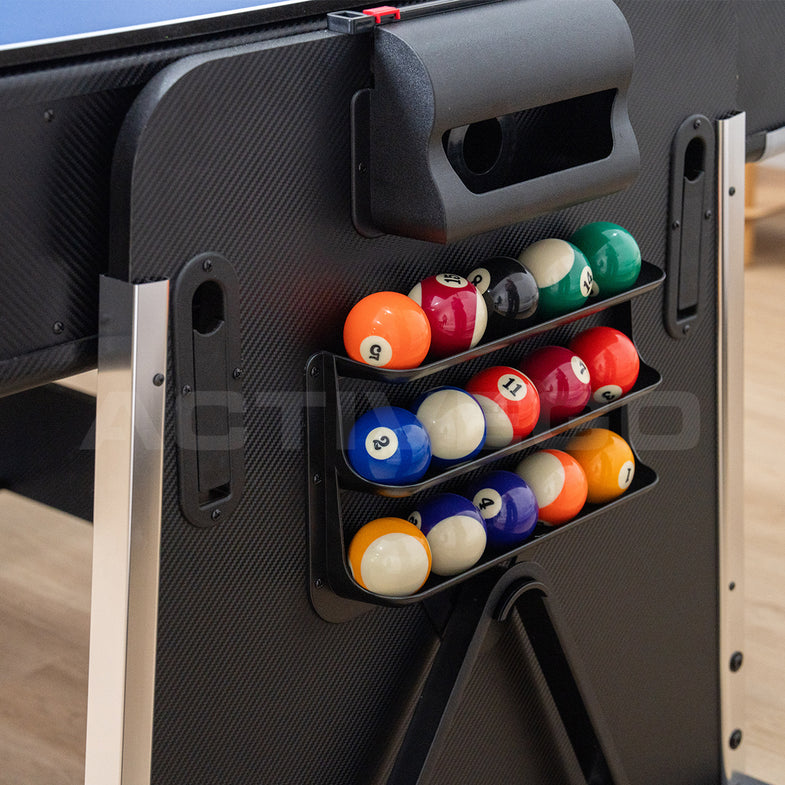 AirShot 7ft Convertible 4-IN-1 Pool, Air Hockey, Table Tennis Table & Tabletop