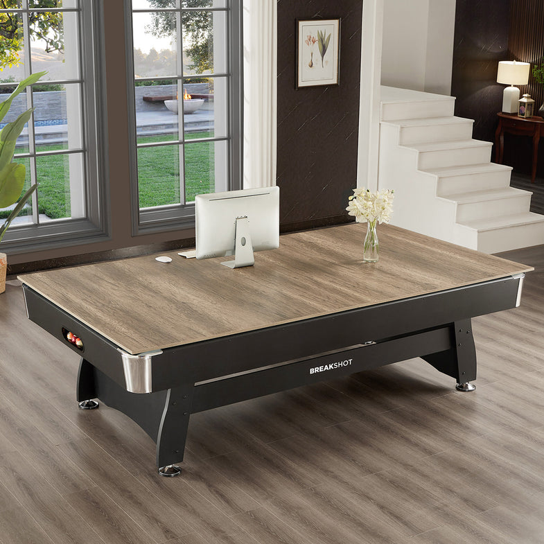 BreakShot 7ft Pool Table with 3-IN-1 Table Top