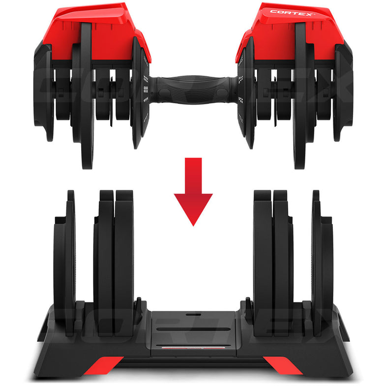 Revolock V2 24kg Adjustable Dumbbell + Barbell + Kettlebell All-in-One Set