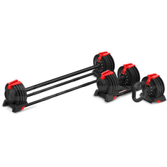 Revolock V2 24kg Adjustable Dumbbell + Barbell + Kettlebell All-in-One Set
