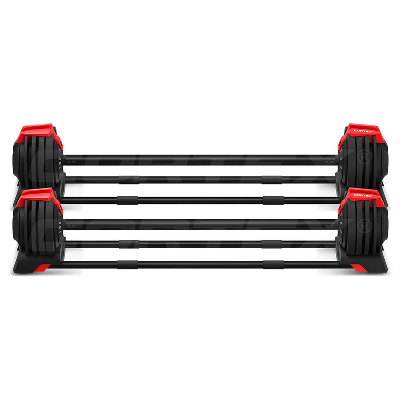 Revolock V2 48kg Adjustable Dumbbell + Barbell + Kettlebell All-in-One Set (24kg Pair)