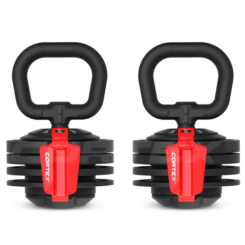 Revolock V2 48kg Adjustable Dumbbell + Barbell + Kettlebell All-in-One Set (24kg Pair)
