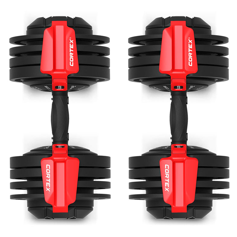 Revolock V2 48kg Adjustable Dumbbell + Barbell + Kettlebell All-in-One Set with Stand (24kg Pair)