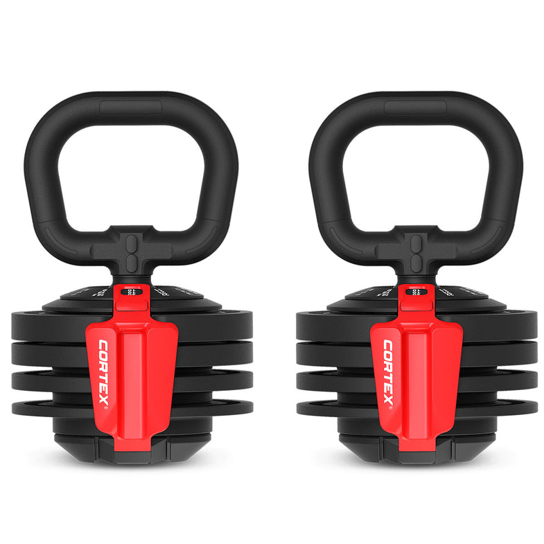 Revolock V2 48kg Adjustable Dumbbell + Barbell + Kettlebell All-in-One Set with Stand (24kg Pair)