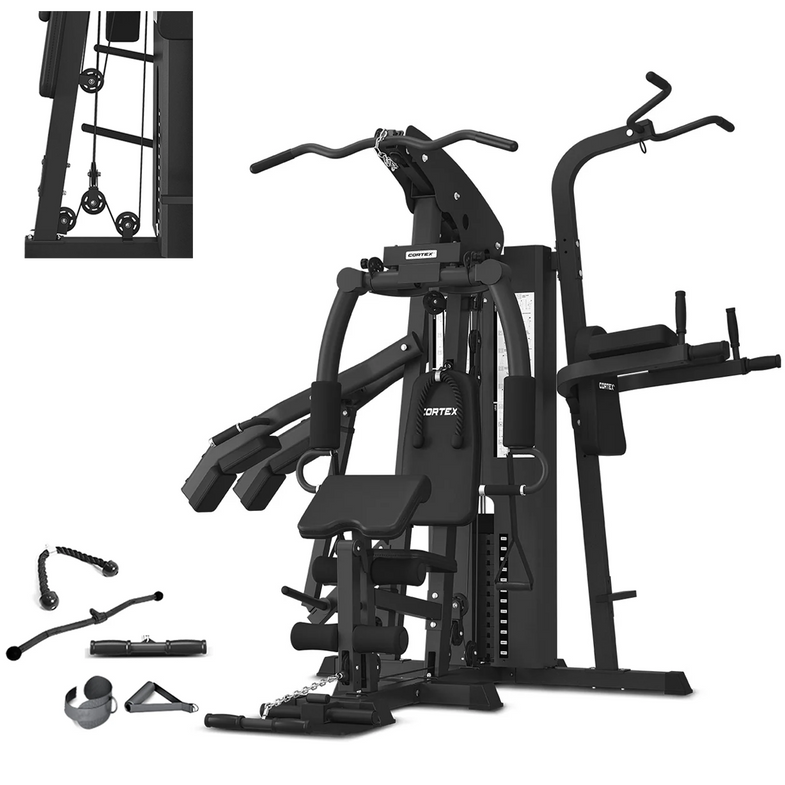 GS7 Multi Station Multi-Function Home Gym With Power Tower & Squat Press