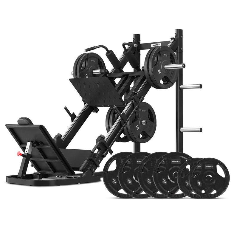 LP-10 45 Degree Leg Press & Hack Squat + 100kg Olympic Tri-Grip Plate Package