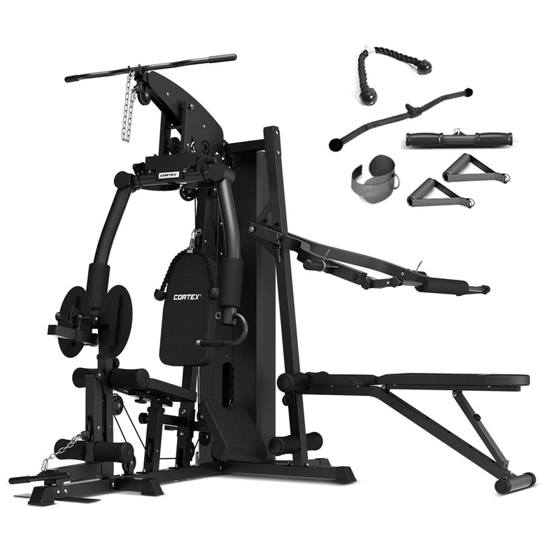 SS4 Single Station Multi-Function Home Gym + Chest & Squat Station