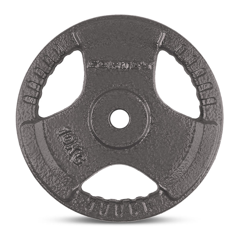 10kg Tri-Grip Standard Plates Fits 25mm Bars (Pair)