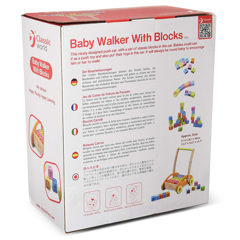 Baby Walker with Blocks