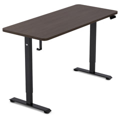 ErgoDesk Electric Standing Desk 140cm (Walnut/Black)