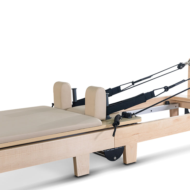Contour Folding Wooden Pilates Reformer Machine - Beige