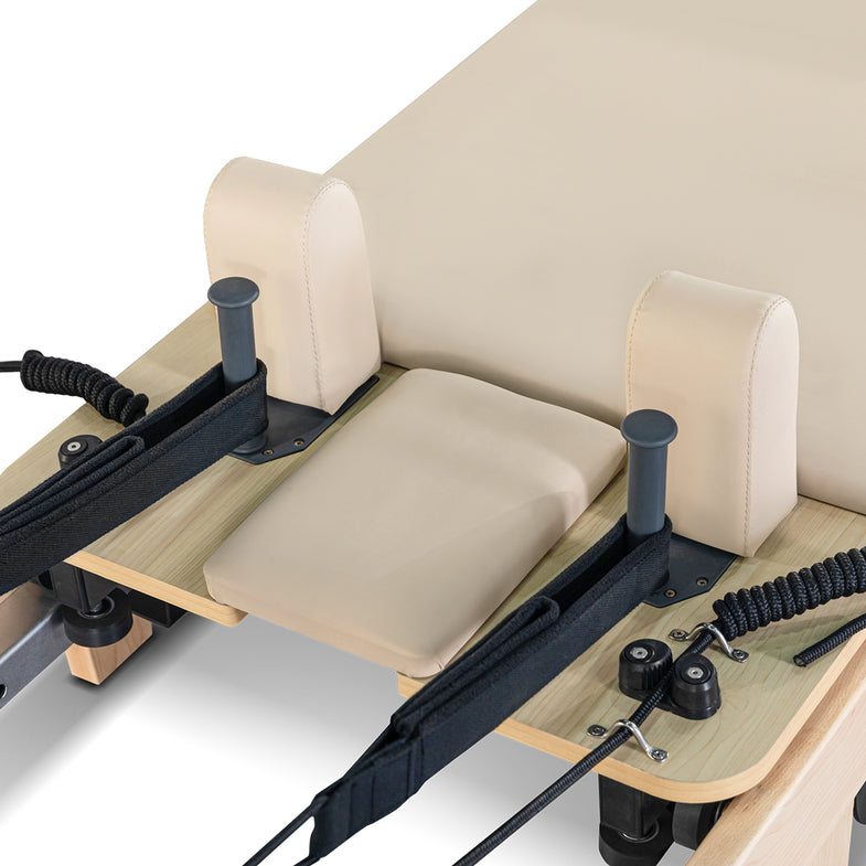 Contour Folding Wooden Pilates Reformer Machine - Beige