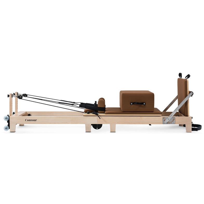 Contour Folding Wooden Pilates Reformer Machine - Espresso