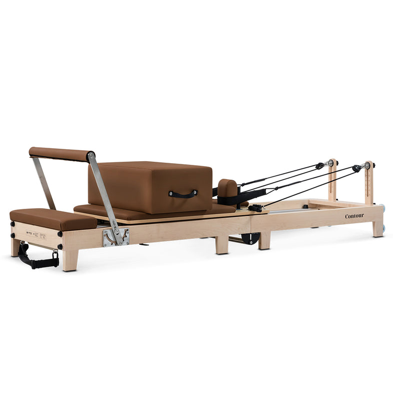 Contour Folding Wooden Pilates Reformer Machine - Espresso