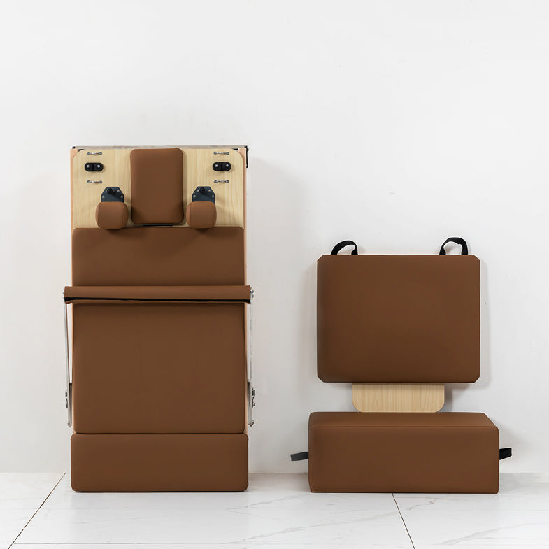 Contour Folding Wooden Pilates Reformer Machine - Espresso