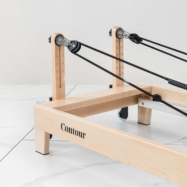 Contour Folding Wooden Pilates Reformer Machine - Espresso