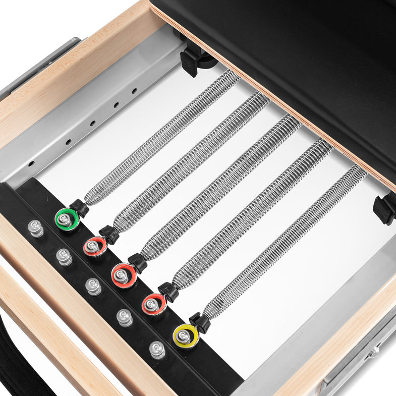 Contour Folding Wooden Pilates Reformer Machine - Black