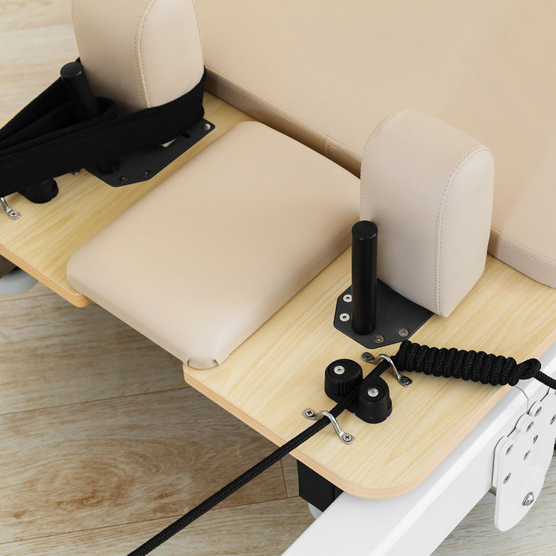 Contour Pro Folding Aluminium Pilates Reformer Machine (Beige)