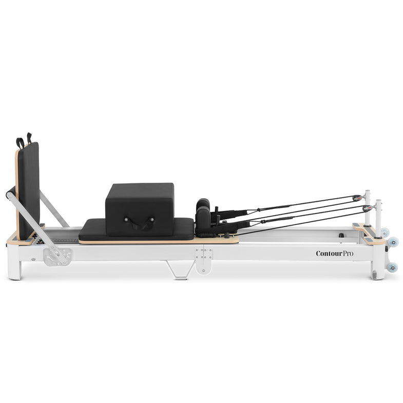 Contour Pro Folding Aluminum Pilates Reformer Bed Set (Black)