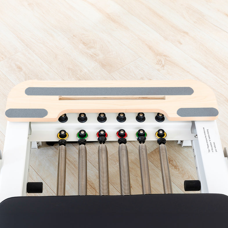 Contour Pro Folding Aluminum Pilates Reformer Bed Set (Black)