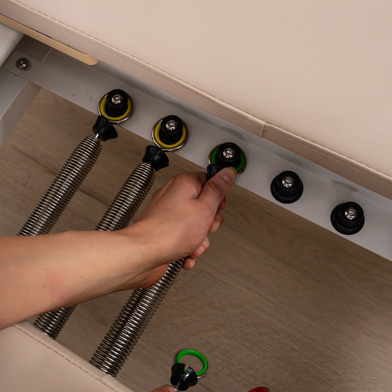 Contour Pro Aluminium Pilates Reformer Machine (Beige)