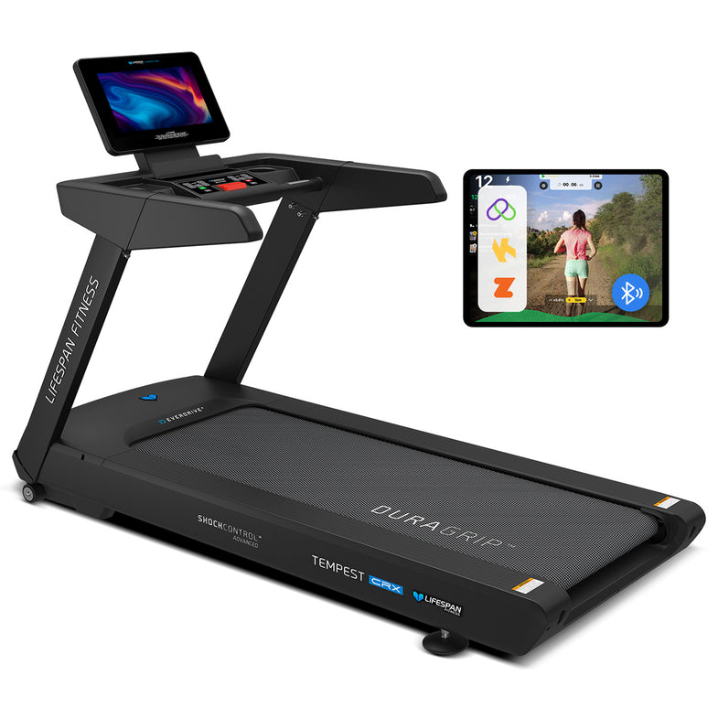 Tempest CRX Commercial Smart Treadmill with 15.6