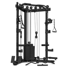 GRK-110 Space Saving Multi-Function Rack with 74kg Cable Crossover + FID Bench + 90kg Standard Weight Package