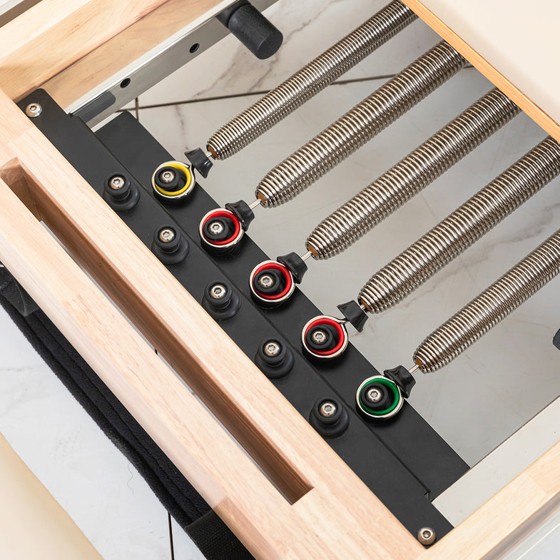 LSG GPR500 Foldable Pilates Reformer Machine (Beige)