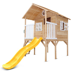 Archie Cubby House (Elevated) with 1.8m Slide (Yellow)