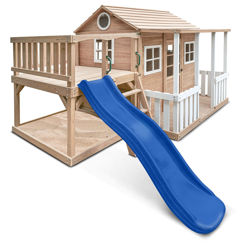 Finley Cubby House with 1.8m Slide (Blue)