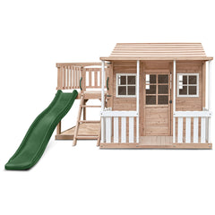 Finley Cubby House with 1.8m Slide (Green)