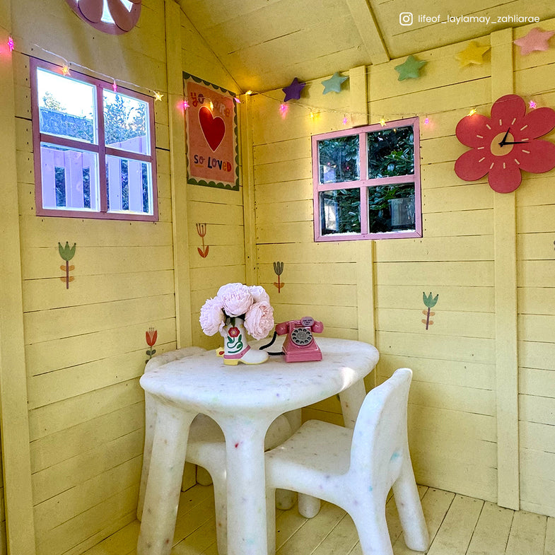 Finley Cubby House with 1.8m Slide (Yellow)