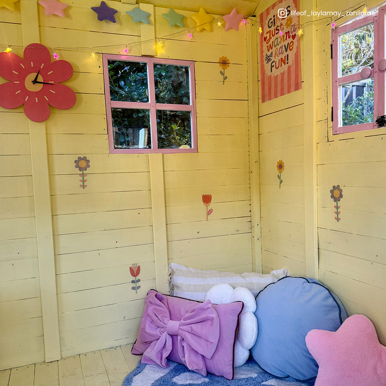 Finley Cubby House with 1.8m Slide (Yellow)