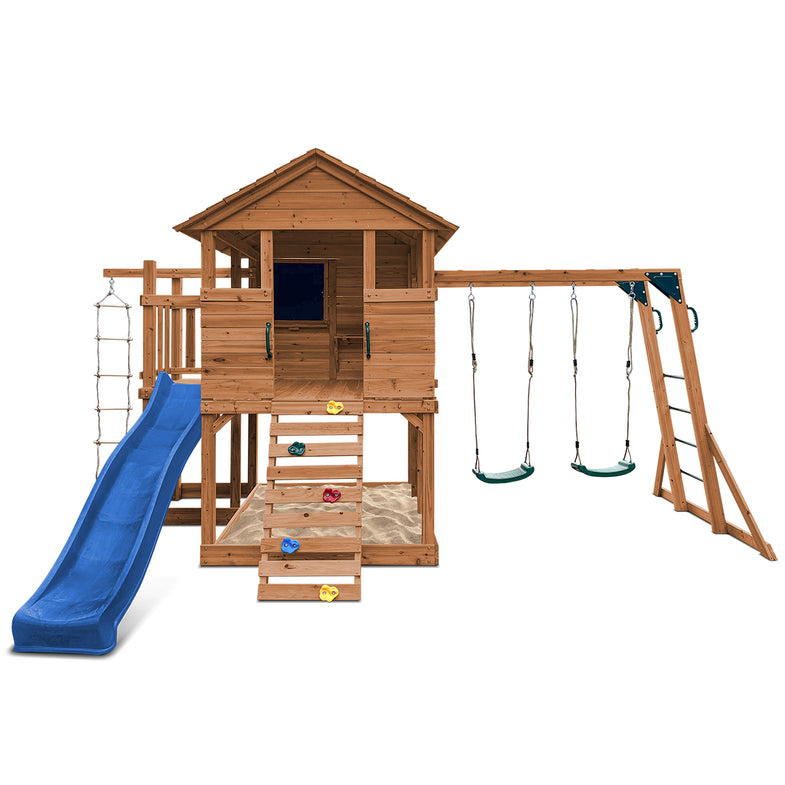 Kingston Cubby House with 2.2m Slide (Blue)
