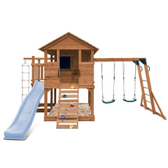 Kingston Cubby House with 2.2m Slide (Pastel Blue)