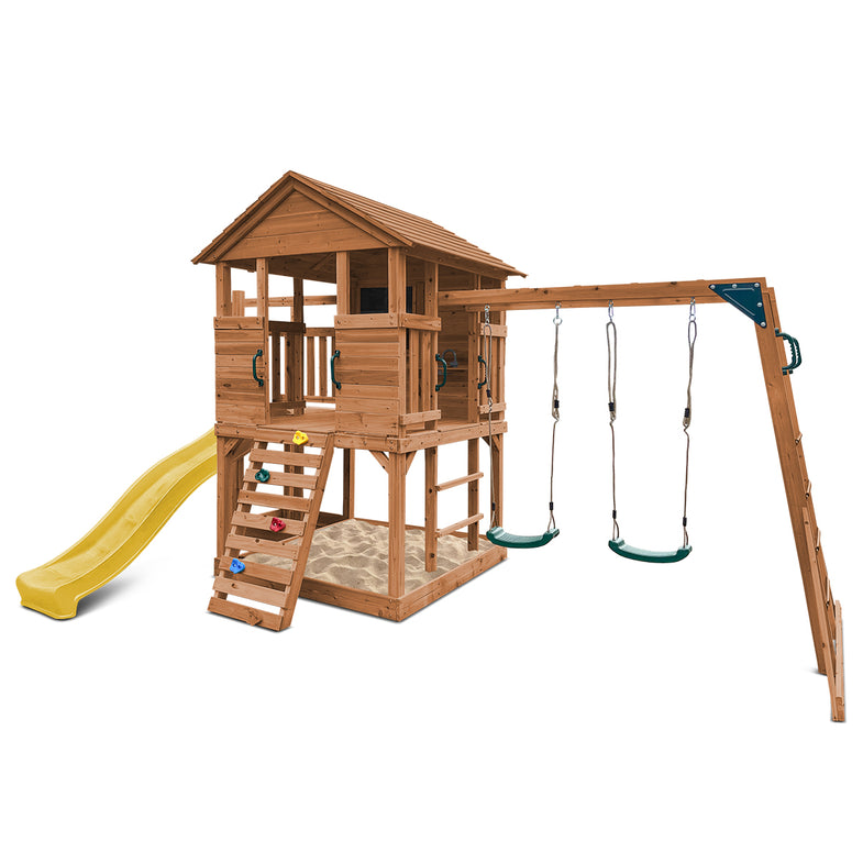 Kingston Cubby House with 2.2m Slide (Yellow)