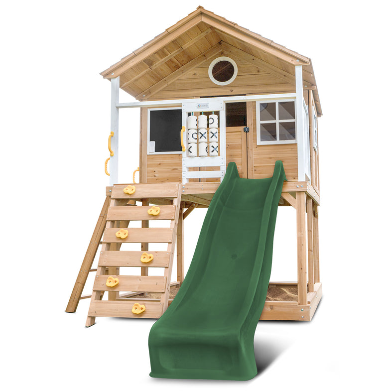 Warrigal Cubby House with 2.2m Slide (Green)