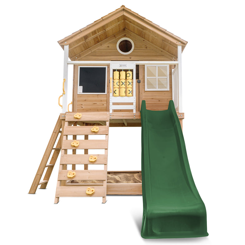 Warrigal Cubby House with 2.2m Slide (Green)