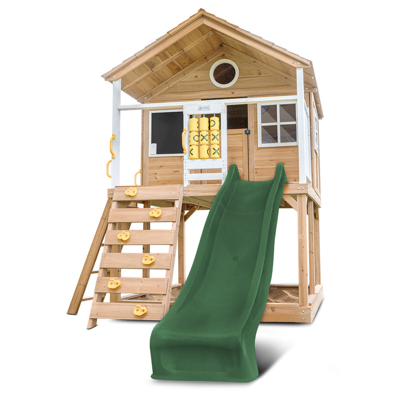 Warrigal Cubby House with 2.2m Slide (Green)
