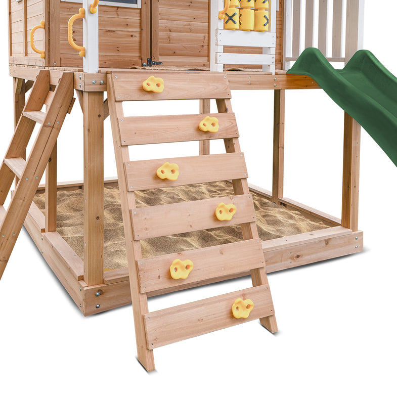 Warrigal Cubby House with 2.2m Slide (Green)