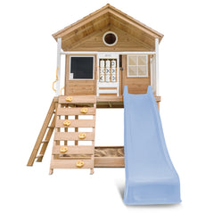 Warrigal Cubby House with 2.2m Slide (Pastel Blue)