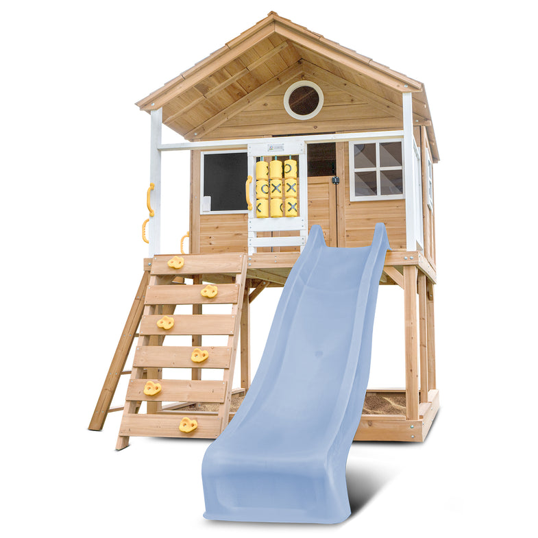 Warrigal Cubby House with 2.2m Slide (Pastel Blue)