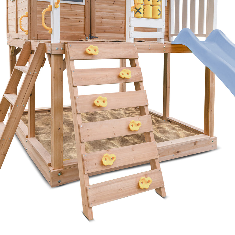 Warrigal Cubby House with 2.2m Slide (Pastel Blue)