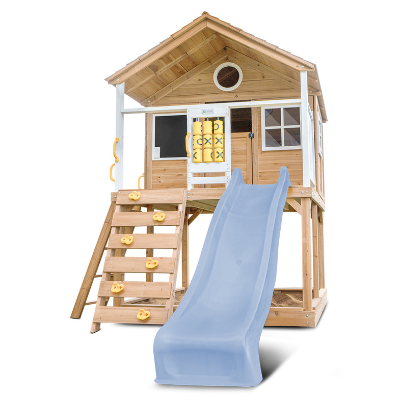 Warrigal Cubby House with 2.2m Slide (Pastel Blue)