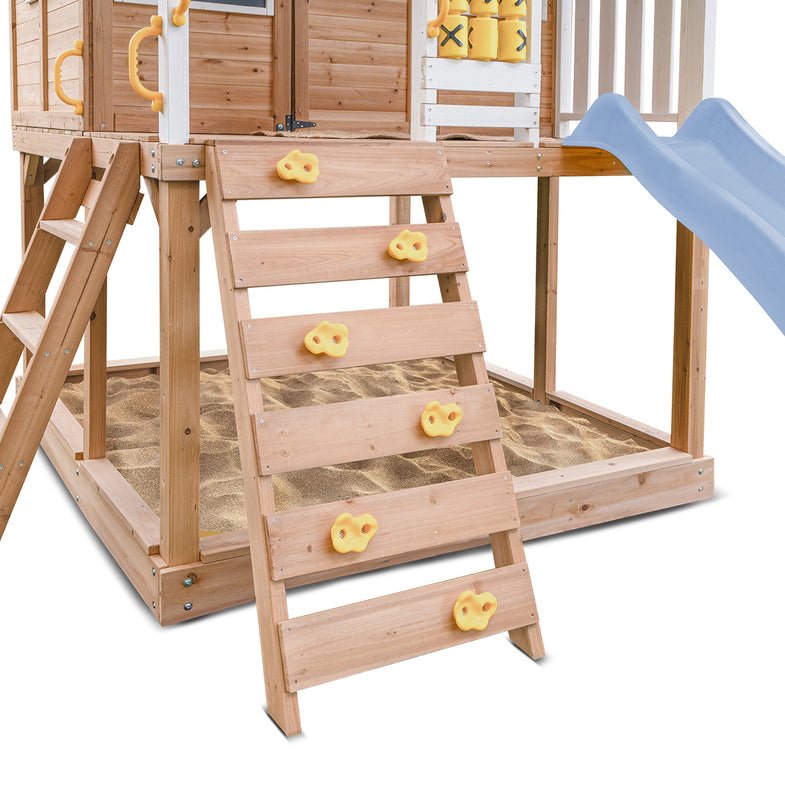 Warrigal Cubby House with 2.2m Slide (Pastel Blue)
