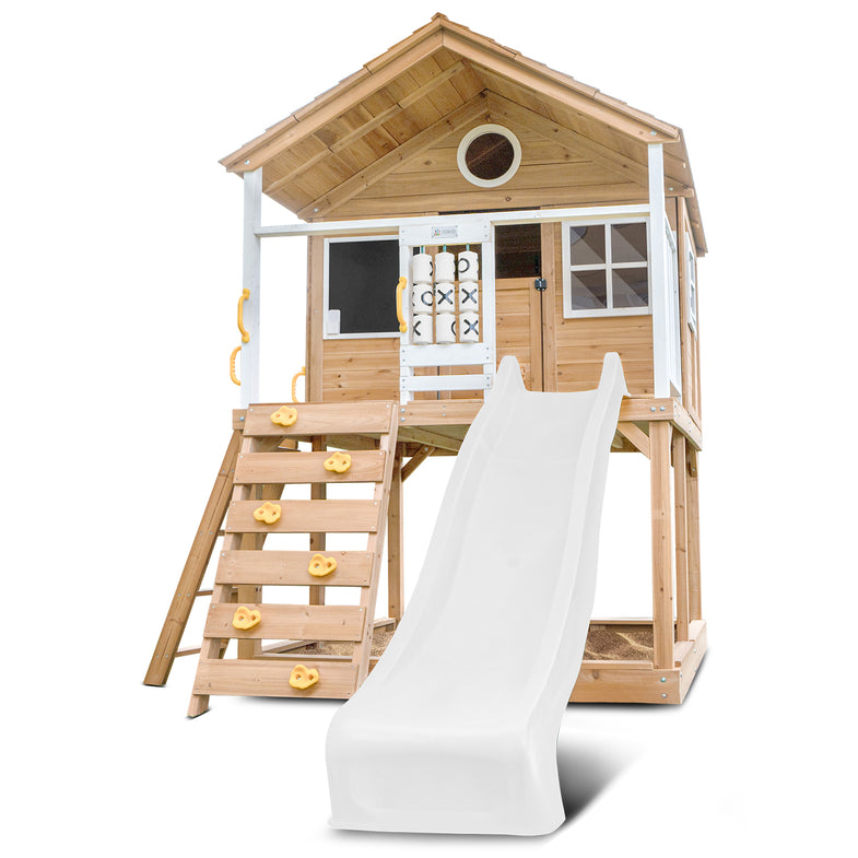 Warrigal Cubby House with 2.2m Slide (White)