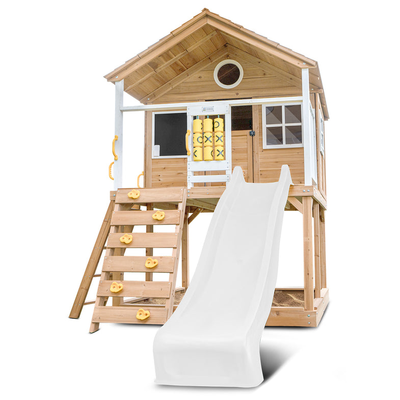 Warrigal Cubby House with 2.2m Slide (White)
