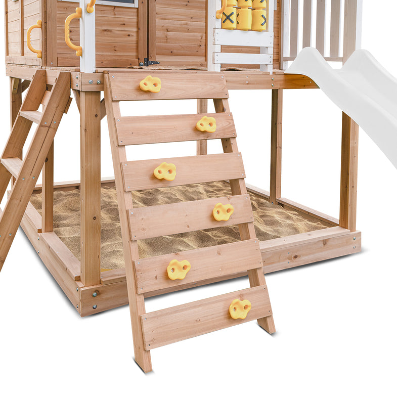 Warrigal Cubby House with 2.2m Slide (White)