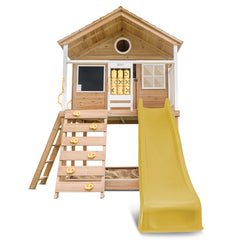 Warrigal Cubby House with 2.2m Slide (Yellow)
