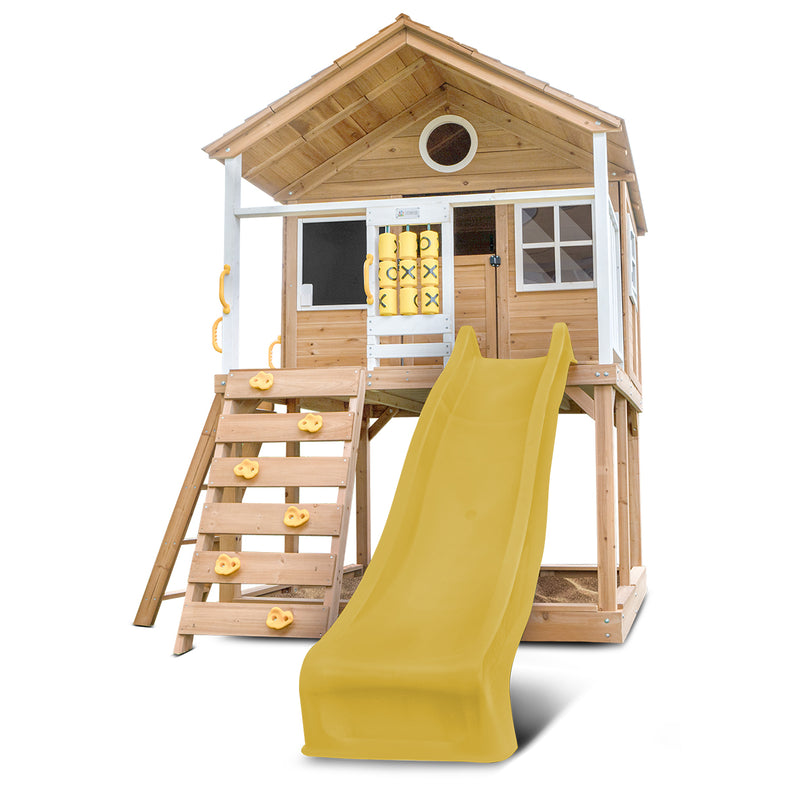 Warrigal Cubby House with 2.2m Slide (Yellow)